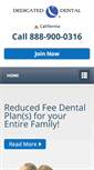 Mobile Screenshot of dedicated-dental.com